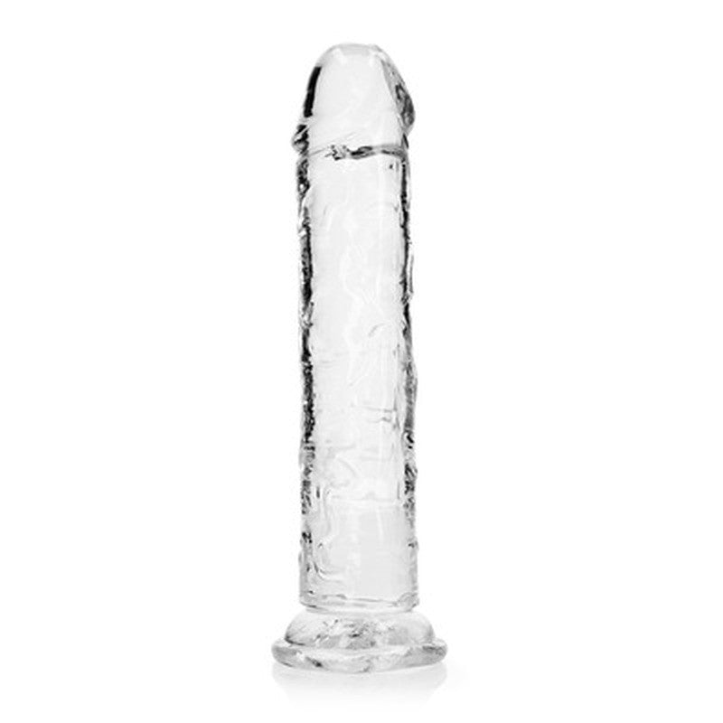 Dildo realista RealRock Crystal Clear 23 cm con ventosa