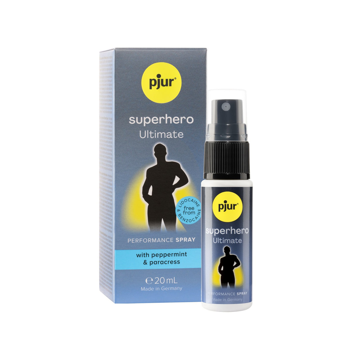 Spray retardante pjur Superhero Ultimate 20 ml sin lidocaína