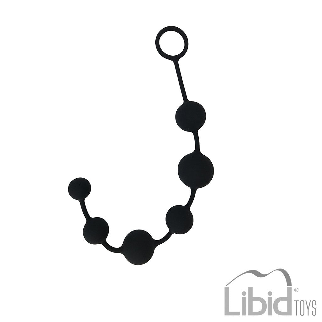 Tira de 6 perlas anales Pamba 40 cm en silicona · Intimen