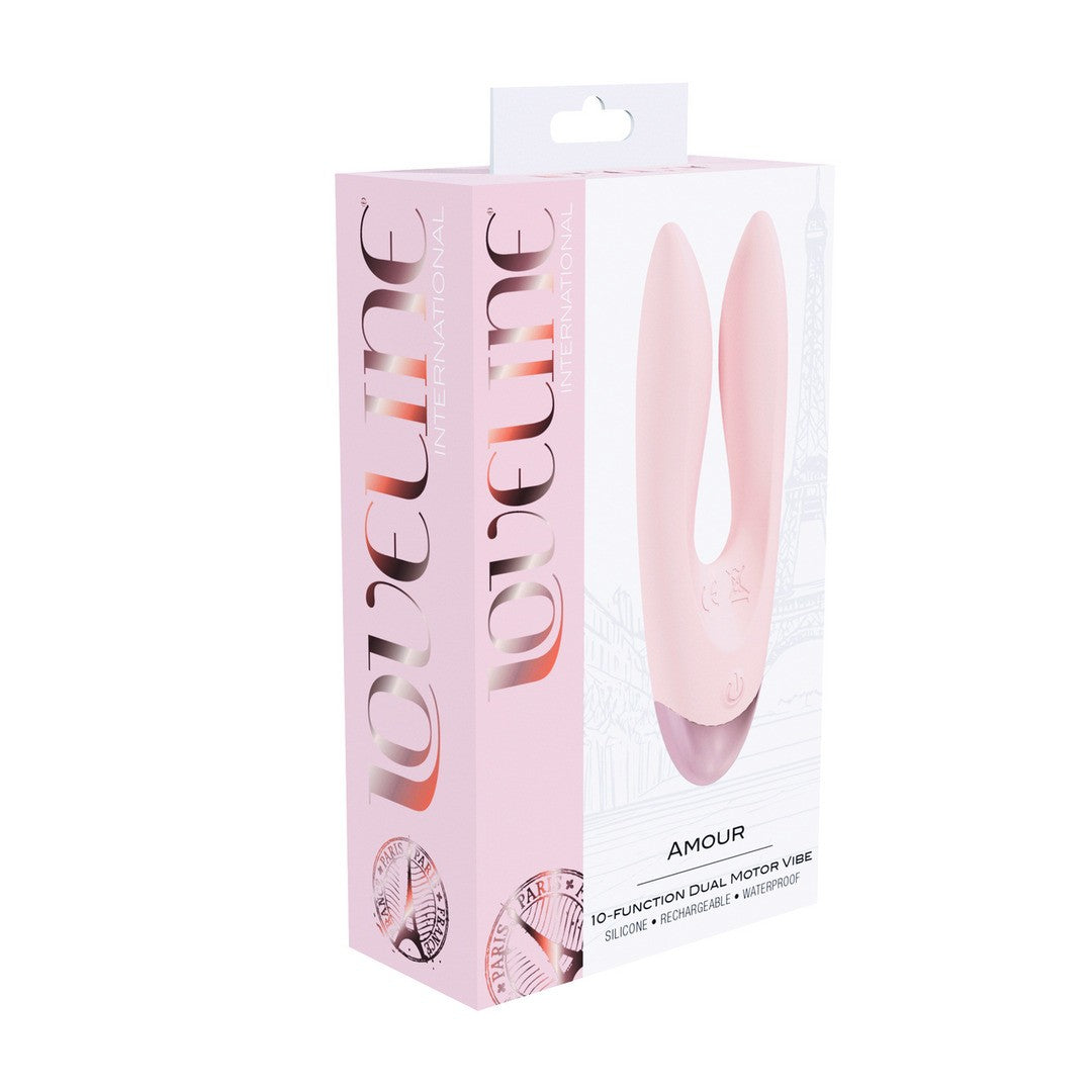 Vibrador doble motor Amour LOVELINE con 10 funciones