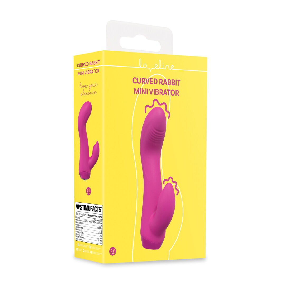 Vibrador Curved Rabbit de Loveline con doble motor