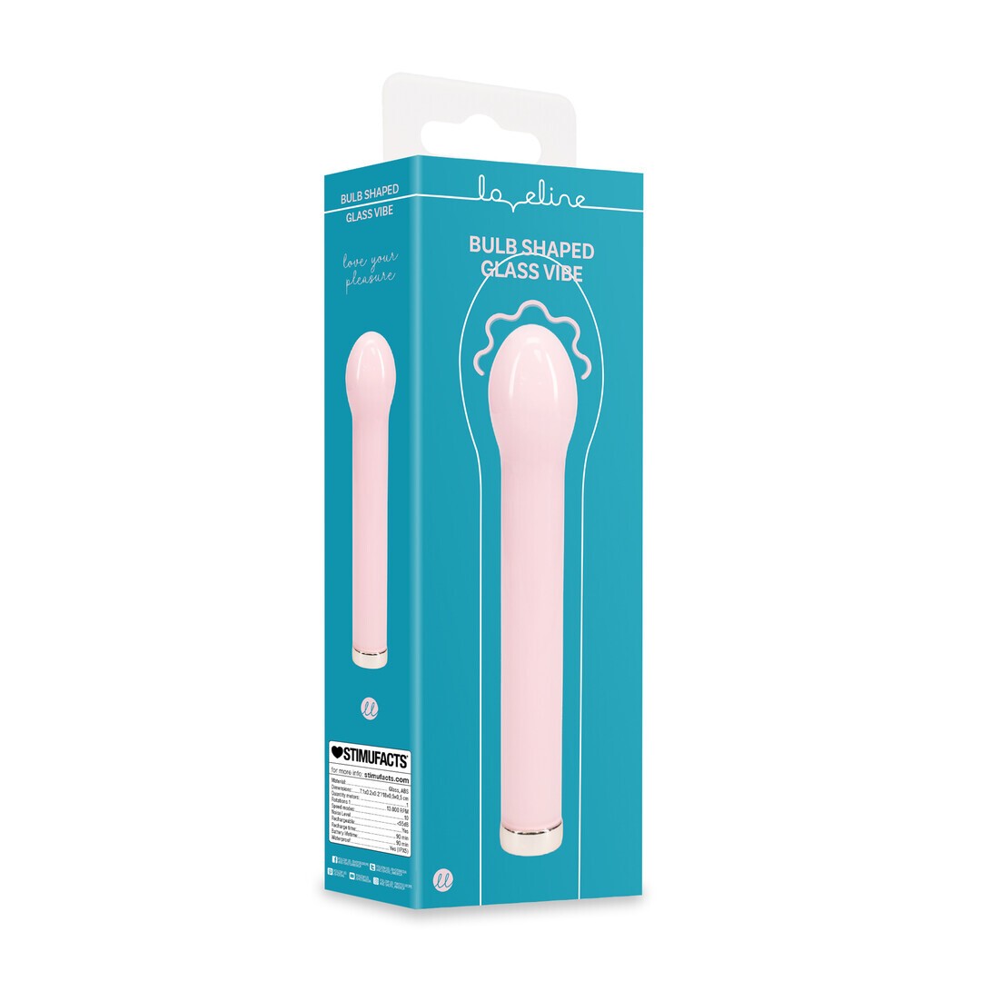Vibrador de cristal con forma de bulbo de Loveline