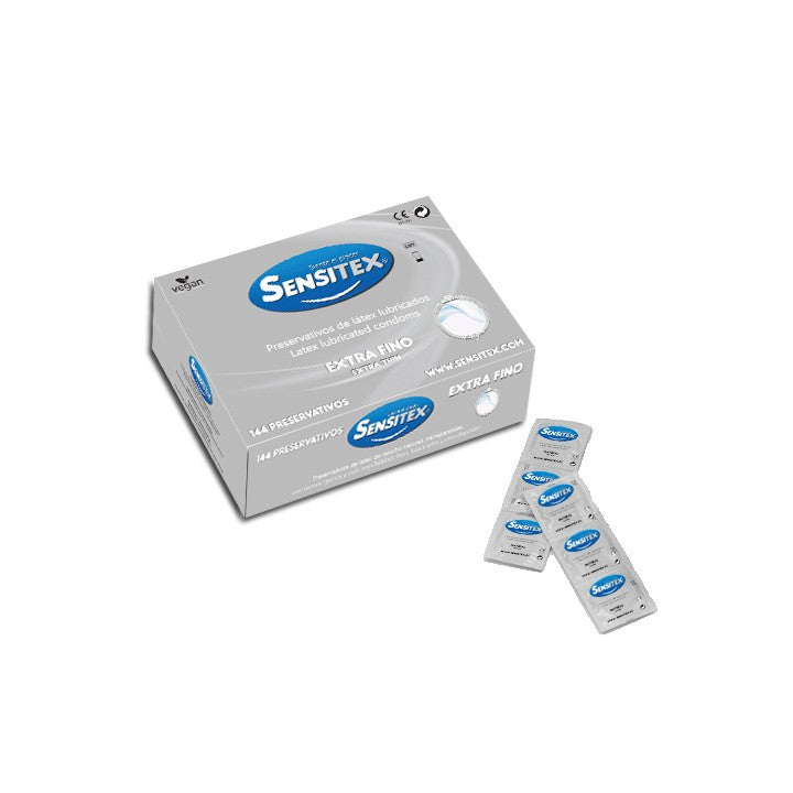 Preservativos extrafinos de látex Sensitex 144 uds