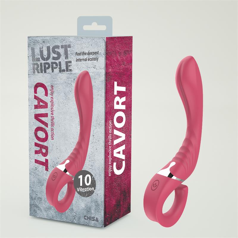 Vibrador Cavort CHISA con 10 funciones y anillo en la base