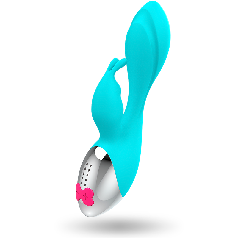 Vibrador rabbit Miki de Happy Loky, doble motor, 19.5 cm