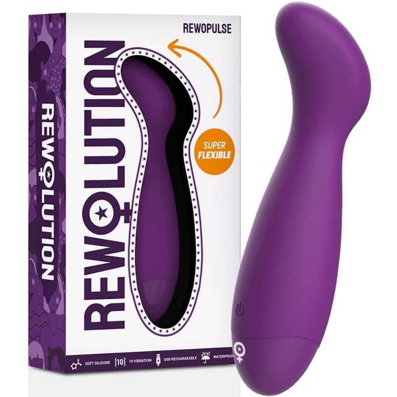 Vibrador flexible estimulador punto G - Rewolution Rewopulse