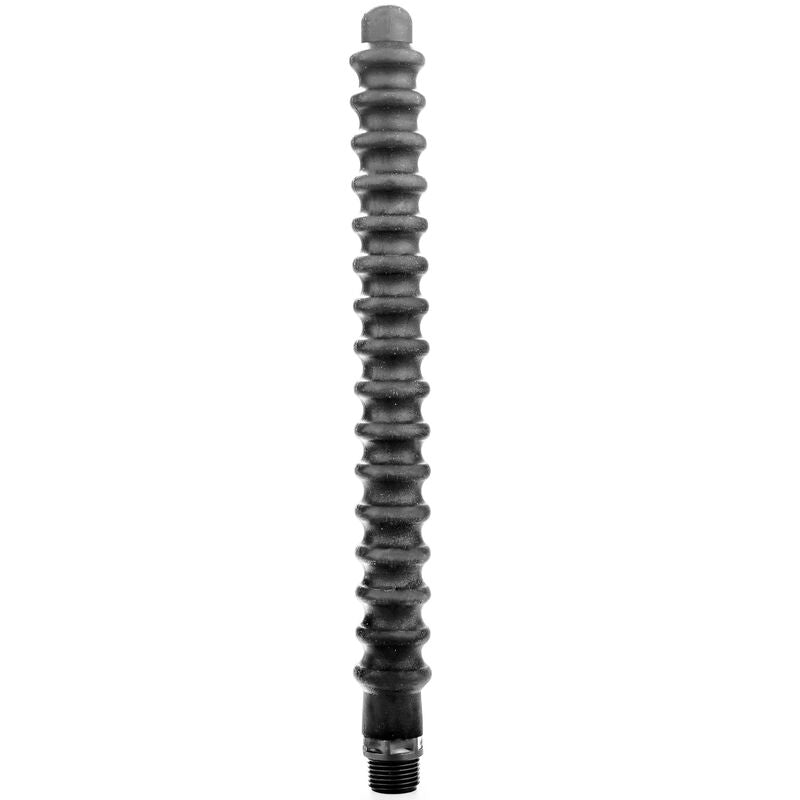 Ducha anal de silicona All Black Mega Ripple 28,5 cm