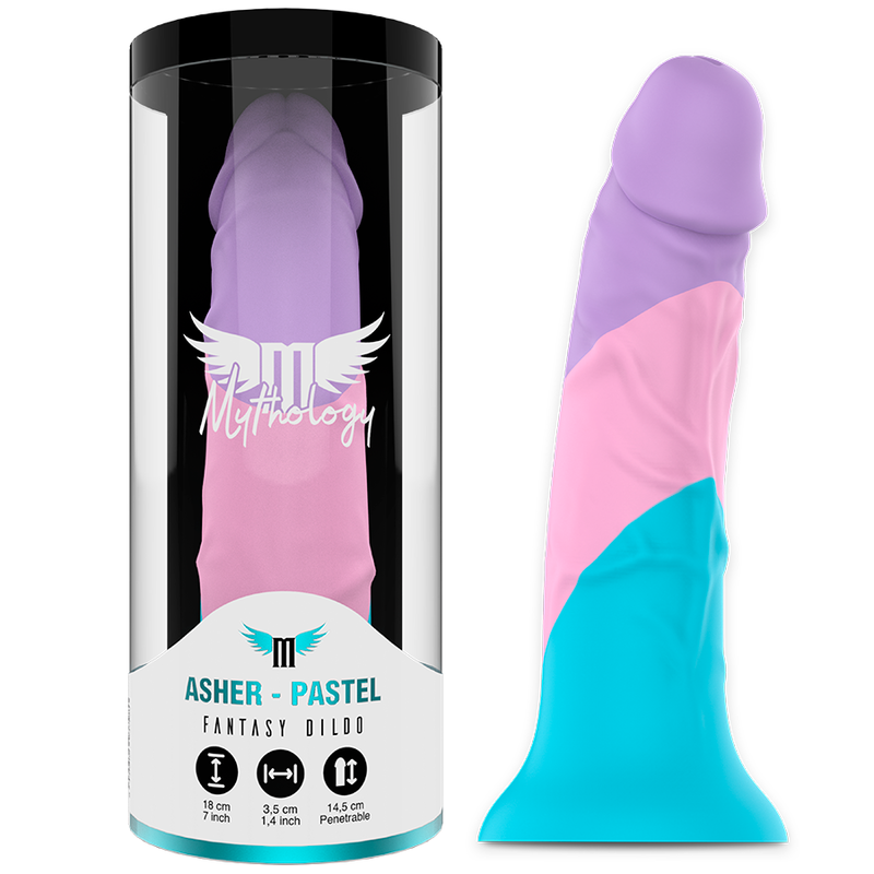 Dildo Mythology Asher 18 cm, flexible, sin vibración