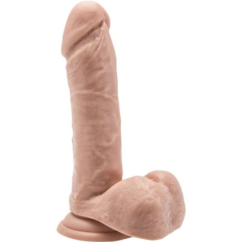 Dildo realista con testículos 18 cm, PVC - GET REAL