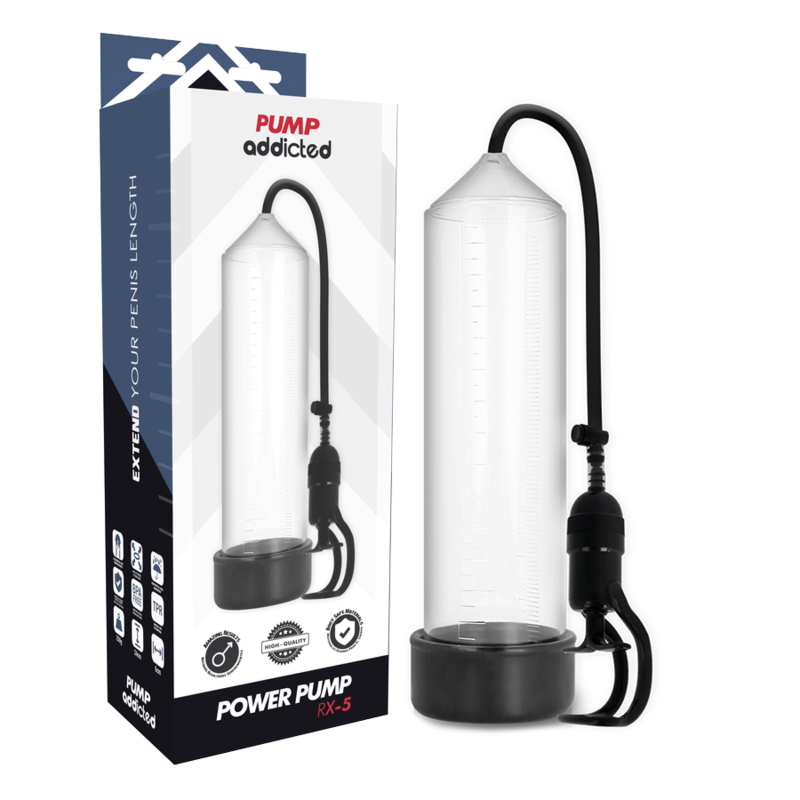 Bomba de erección de vacío Pump Addicted RX5 transparente