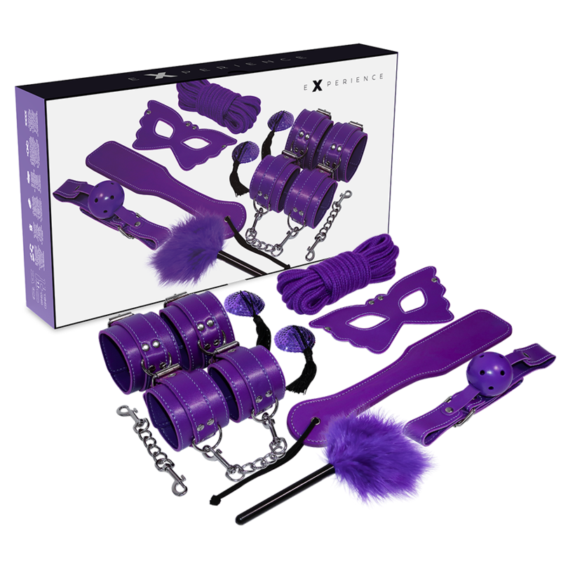 Kit BDSM Experience de 8 piezas en cuero sintético