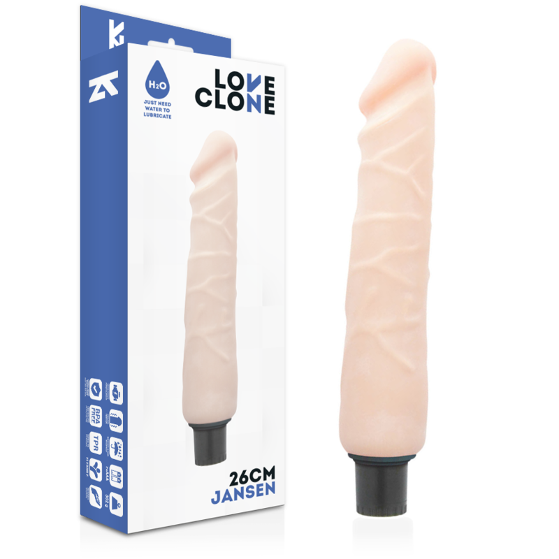 Vibrador realístico Loveclone Jansen con autolubricación