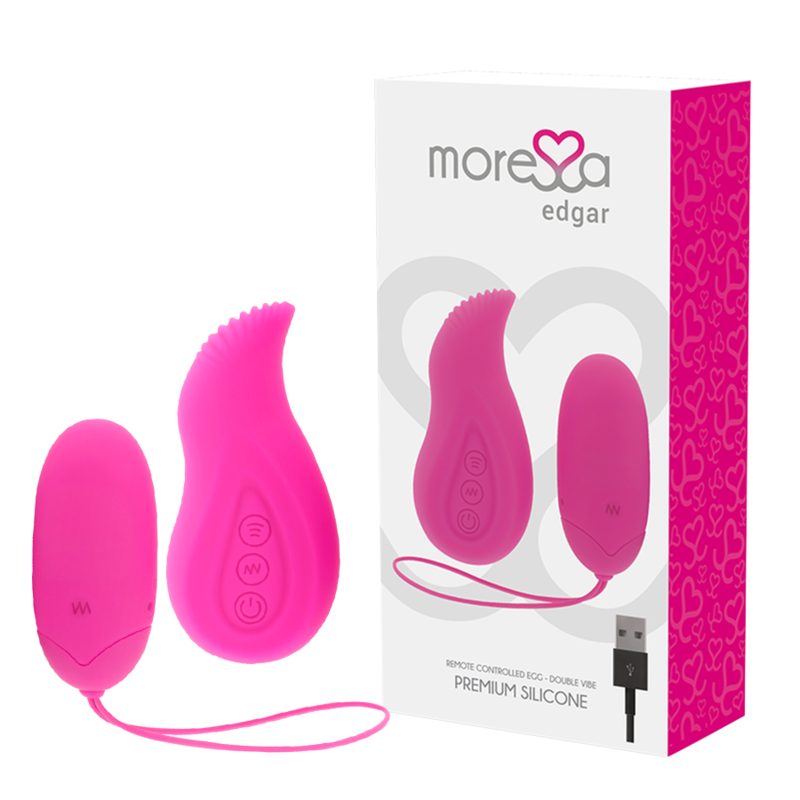 Set vibrador dúo Edgar con control remoto · Moressa