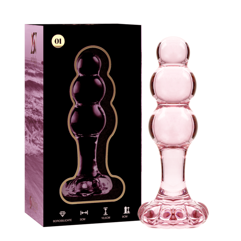Plug anal de cristal Nebula Series by Ibiza, 10,5 x 3 cm