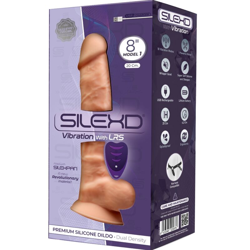 Pene realístico SilexD Model 1 20 cm con mando a distancia