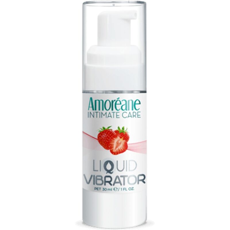 Gel líquido vibrador sabor a fresa 30 ml - Amoreane