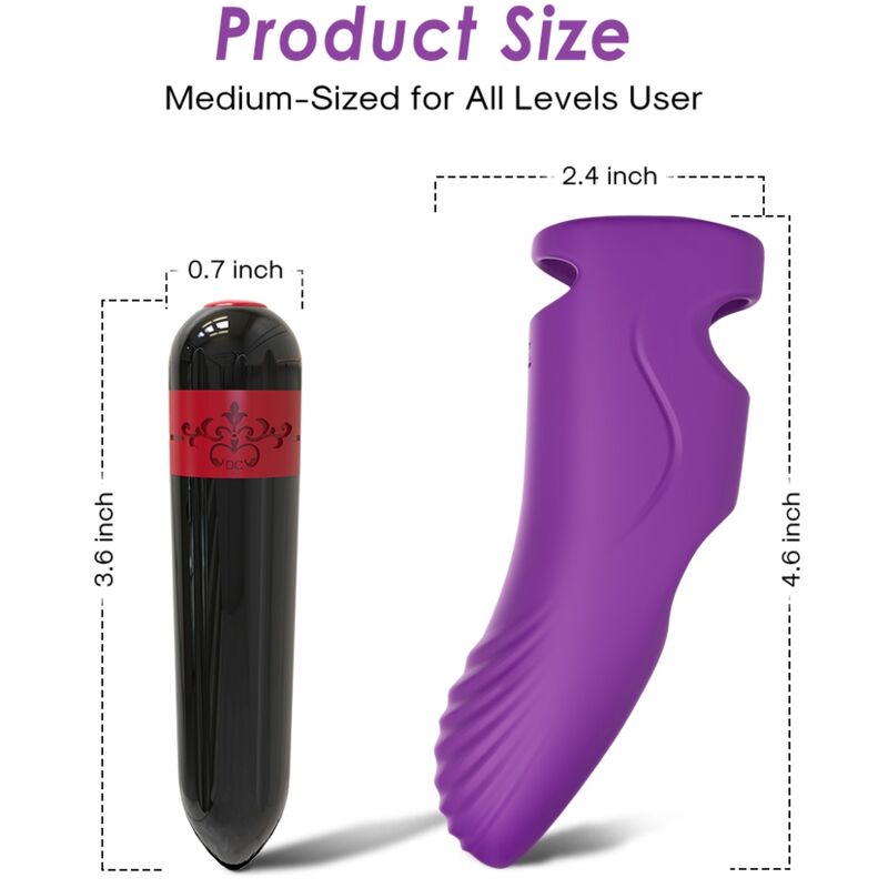 Vibrador dedal recargable y sumergible Armony Aurora