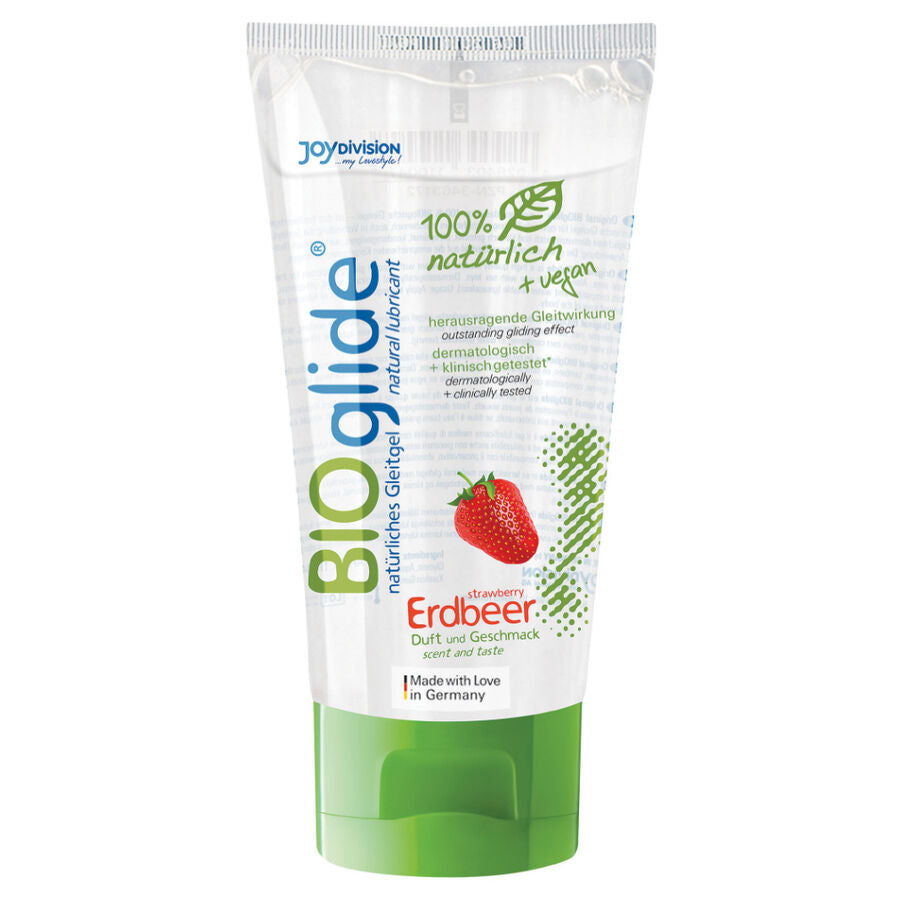 Lubricante sabor fresa bio Joydivision Bioglide 80 ml