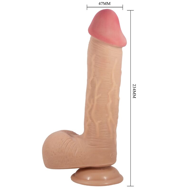 Dildo realista Sliding Skin con ventosa 23.4 cm Pretty Love