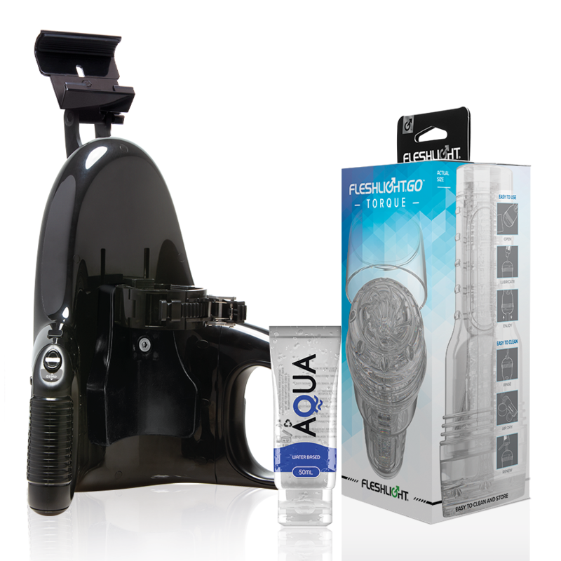 Masturbador Fleshlight GO Torque Ice con Launch y lubricante