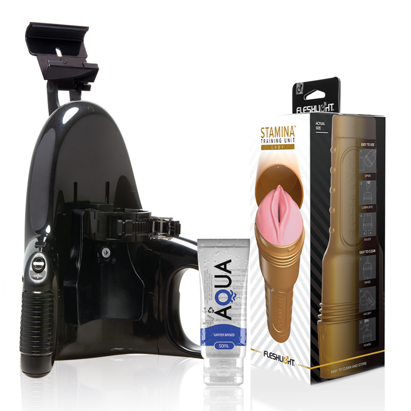 Pack Fleshlight Pink Lady Stamina Training Unit con Launch