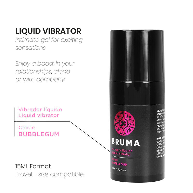 Gel vibrador líquido sabor chicle para ella – Bruma