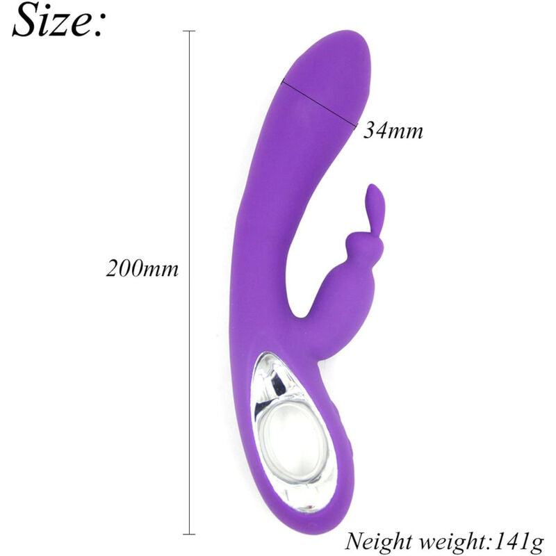 Vibrador rabbit ARMONY Bella resistente al agua, 21 cm