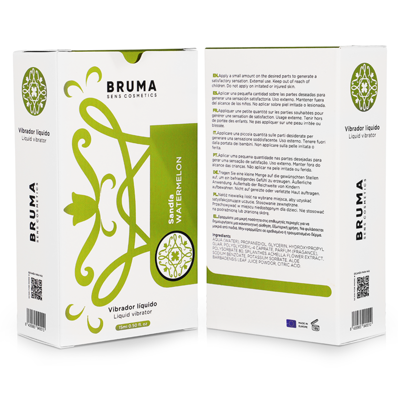 Vibrador líquido estimulante sabor sandía de BRUMA