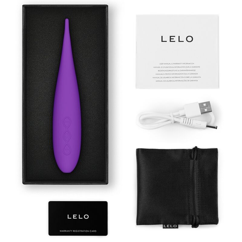 Estimulador de clítoris LELO DOT Travel compacto, 8 modos