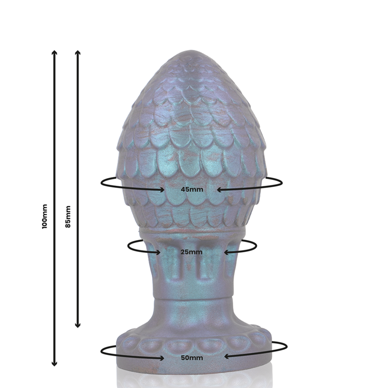 Plug anal Vrakos Huevo Dragón de EPIC, silicona 85 x 45 mm