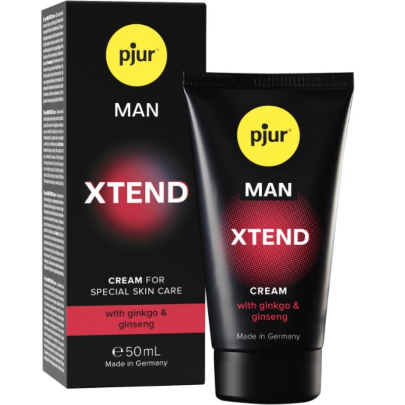 Crema masaje estimulante PJUR Man Xtend, ginkgo, 50 ml