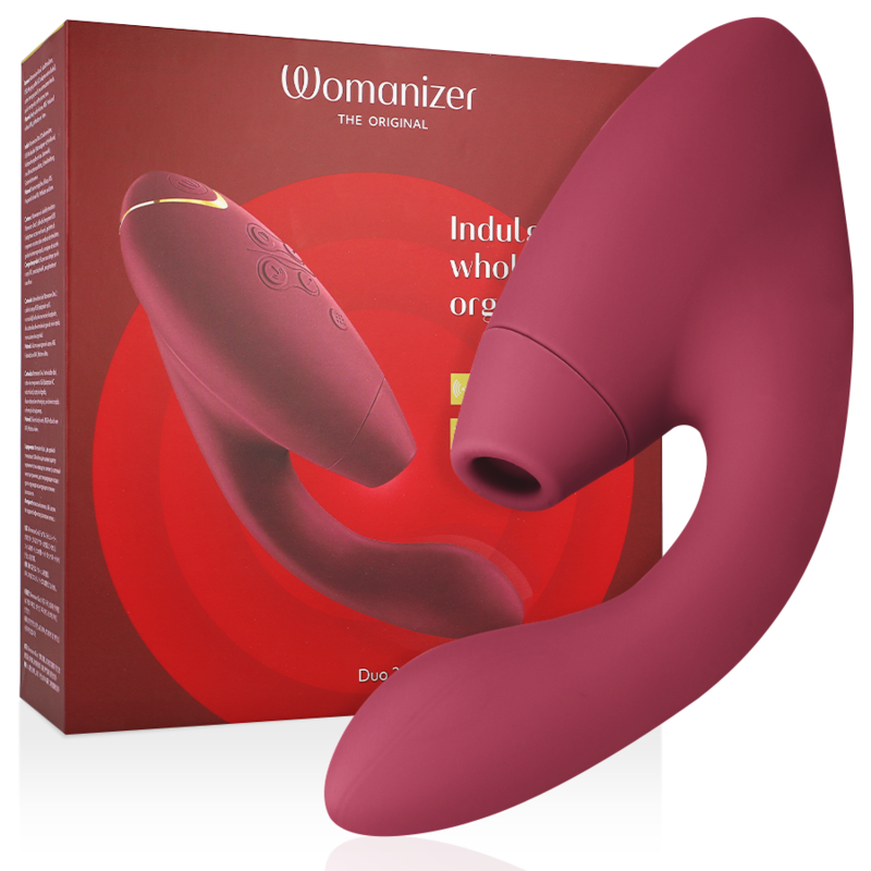 Succionador vibrador Womanizer Duo 2 burdeos, doble motor