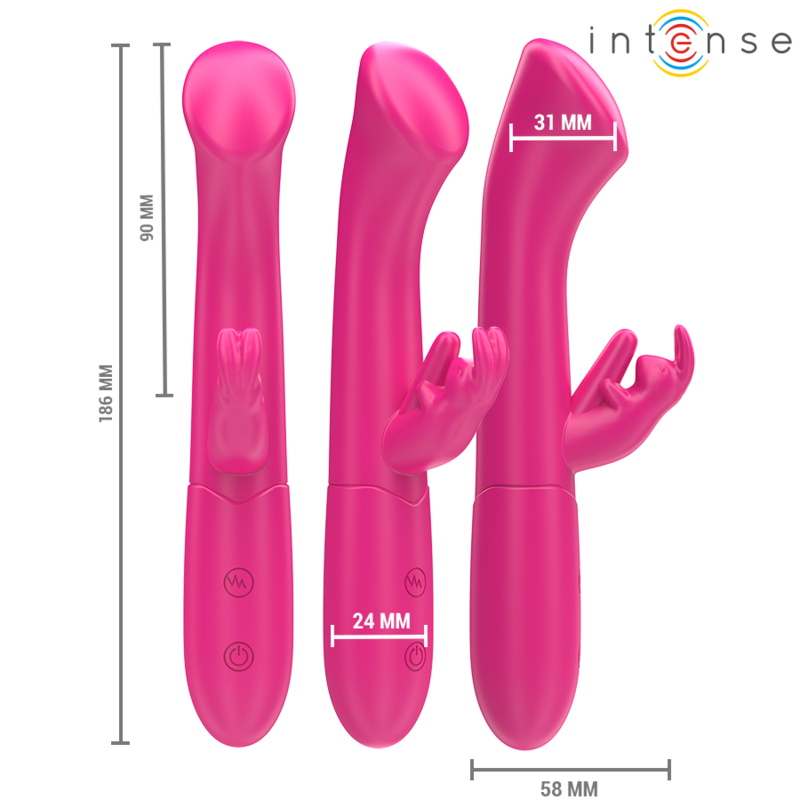 Vibrador rabbit Intense Julieta 18,6 cm con 10 modos