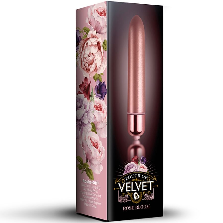 Bala vibradora Rocks-Off Touch of Velvet, 10 velocidades