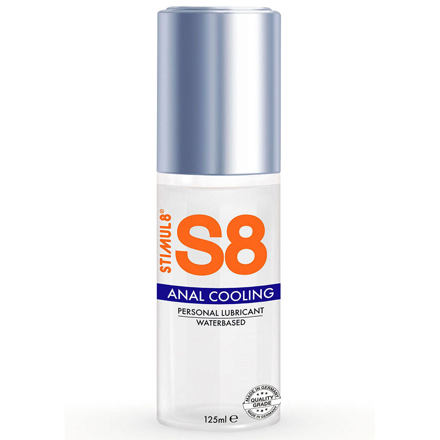 Lubricante anal efecto frío S8 125 ml, sin parabenos