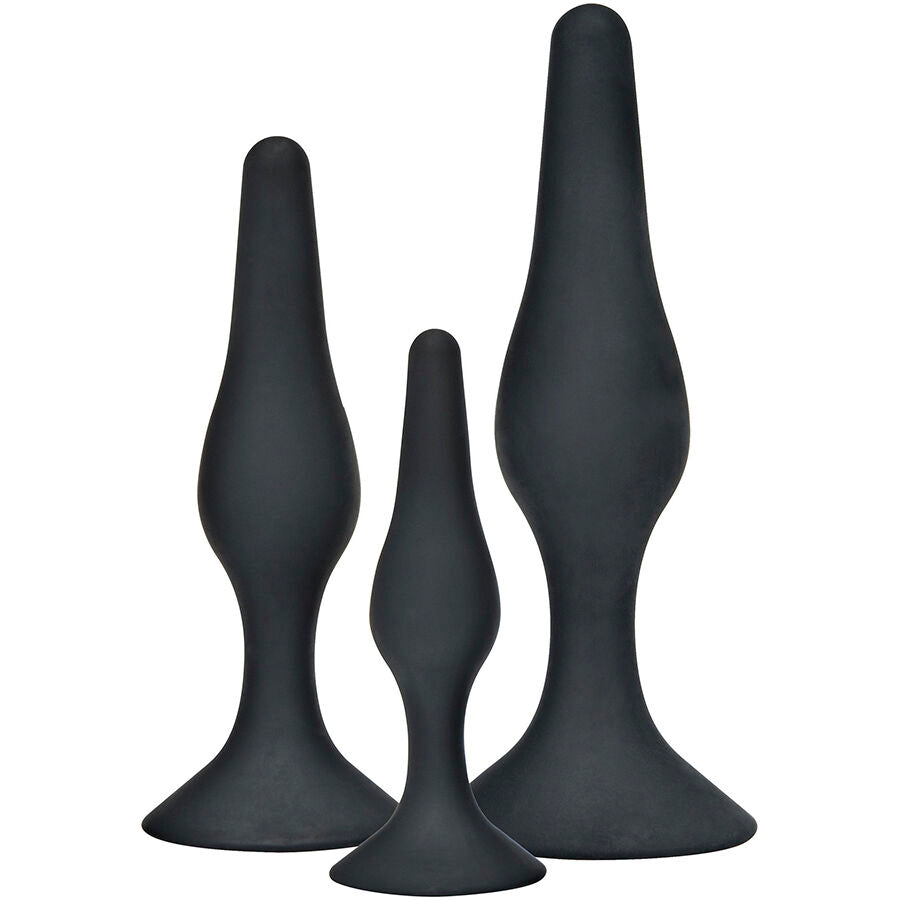 Plug anal TOYJOY Curvy Companions · pack de 3 tamaños