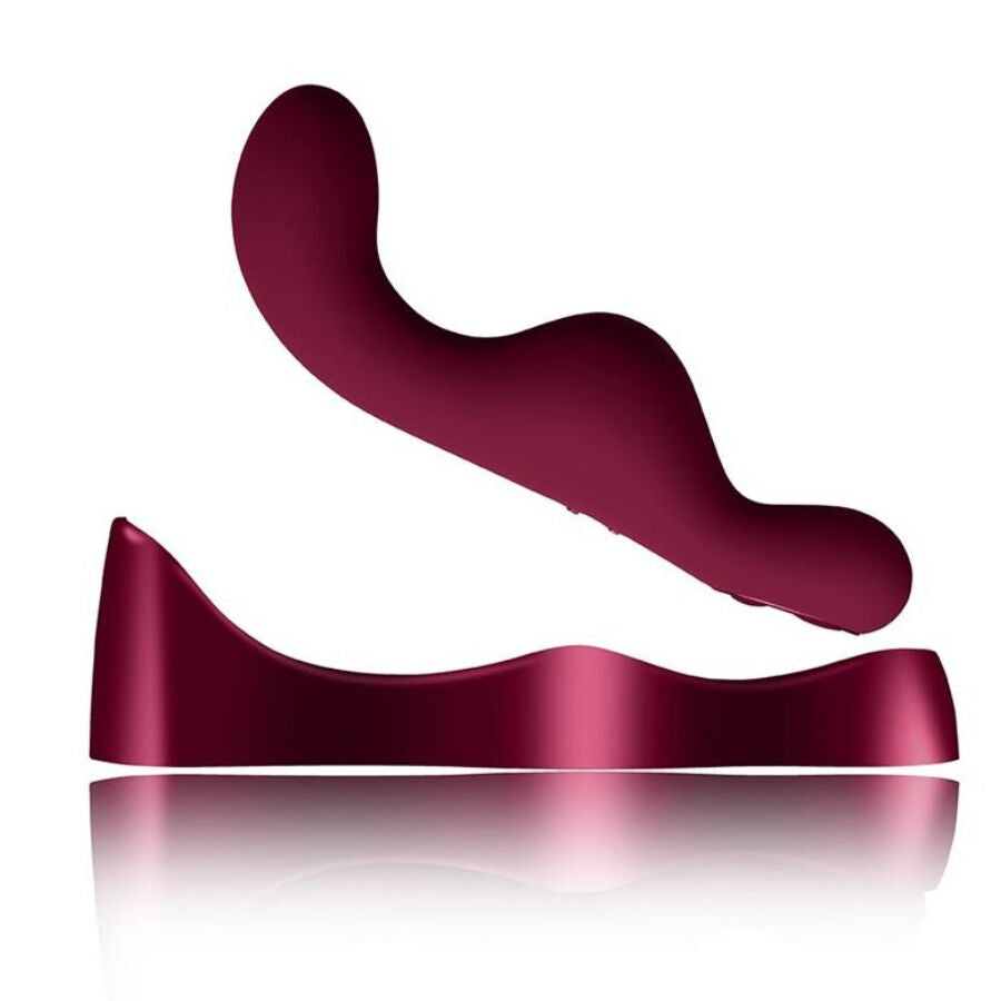 Vibrador punto G 2 en 1 Rocks-Off Ruby Glow Blush con mando