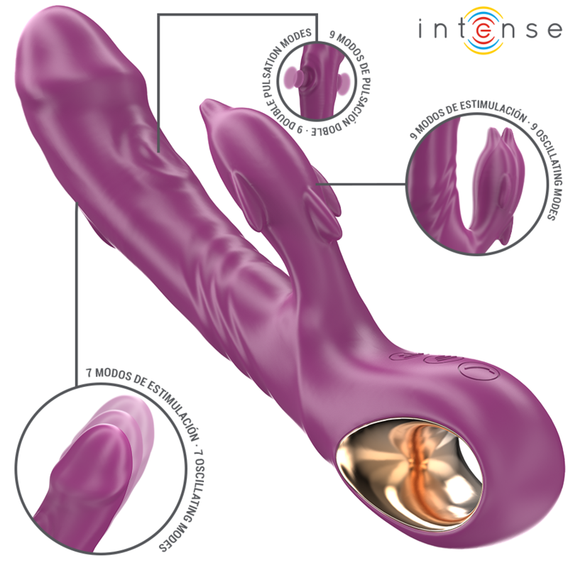 Vibrador HALLE de INTENSE HIGH TECH con lengua estimuladora