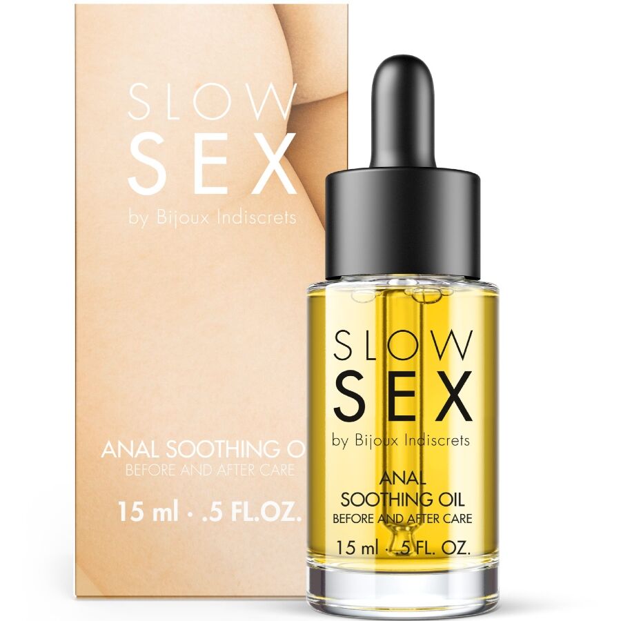 Aceite anal calmante Slow Sex de Bijoux Indiscrets, 15 ml