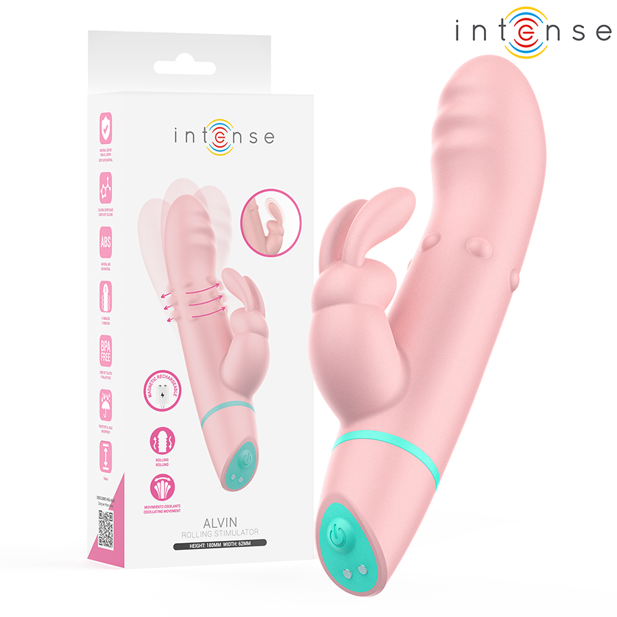 Vibrador rabbit Alvin INTENSE con rolling y oscilante