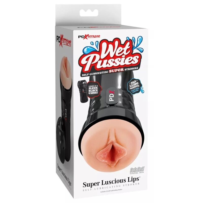Masturbador autolubricado PDX Extreme Labios 16,5 cm