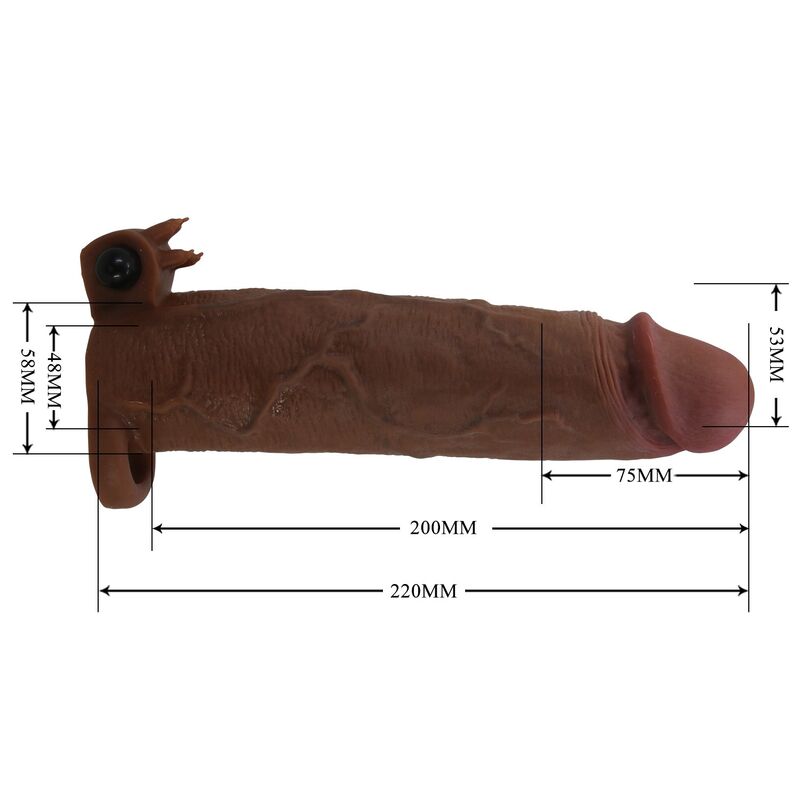 Funda para pene vibradora Pretty Love Xerxes 22 cm Ø 4,5 cm