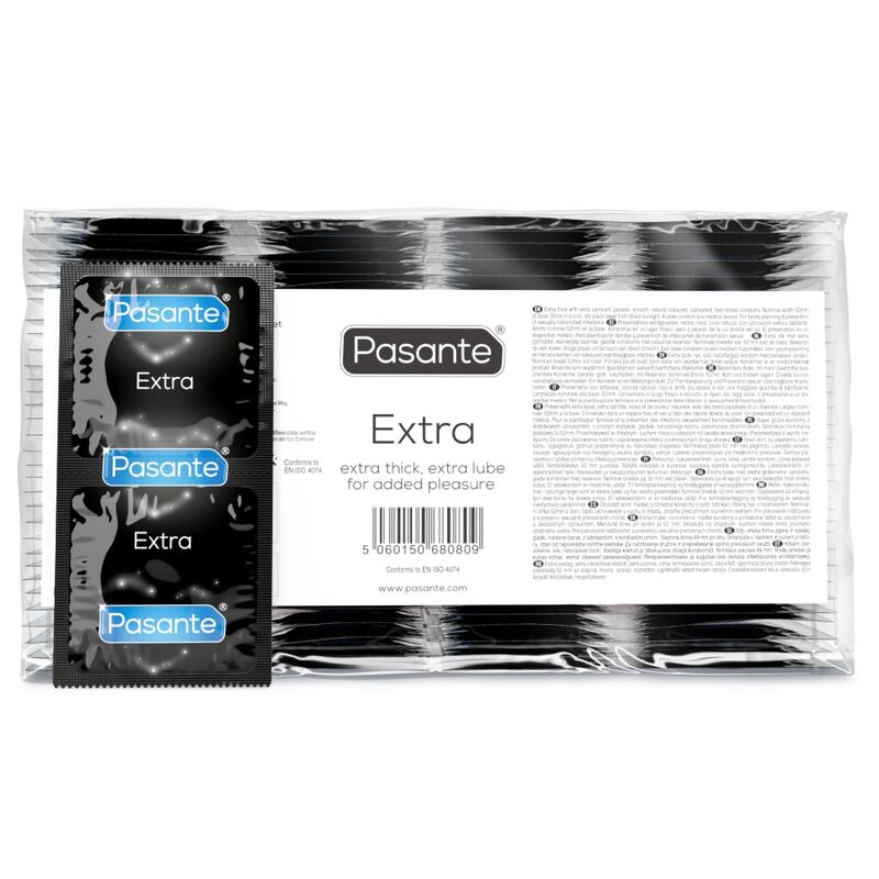 Preservativos Pasante Extra Gruesos 144 uds con lubricante