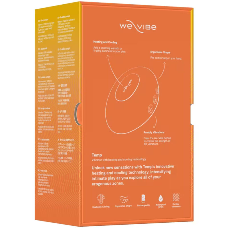 Vibrador de contacto We-Vibe Temp con calor y frío