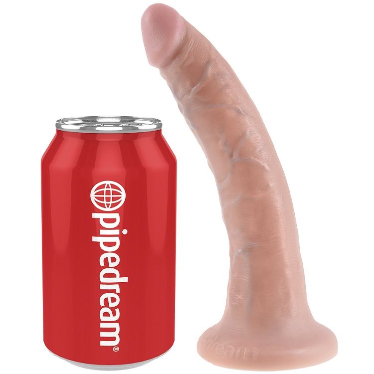 Dildo realista King Cock de 17.8 cm compatible con arnés