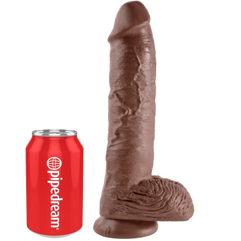 Dildo realista con testículos King Cock 10 de 26.5 cm
