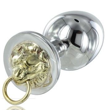 Plug anal de acero Metal Hard con tigre tallado 4 cm