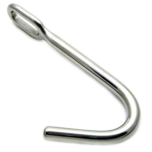 Gancho anal METAL HARD de acero, 7,6 cm insertables
