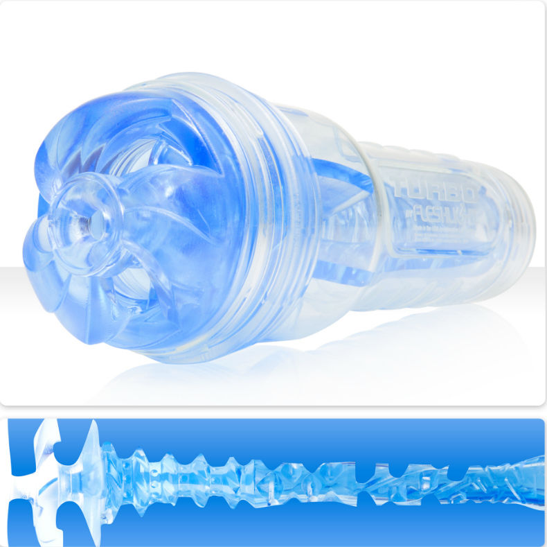 Masturbador Fleshlight Turbo Thrust Blue Ice, 24,7 cm