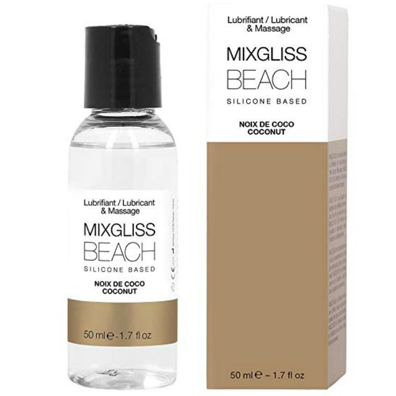 Lubricante de silicona con aroma a coco Mixgliss Beach 50 ml